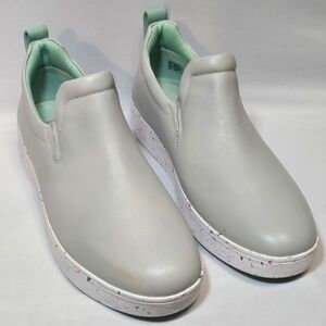 Fitflop Rally South Africa Speckled Sole Slip On Grey/Mix 3 Shoes, sz 8.5